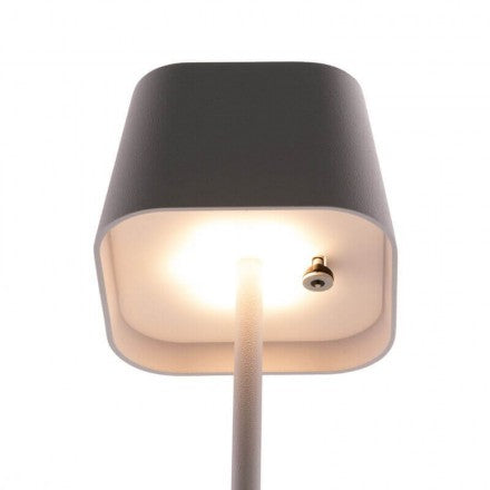 Pack de 2 lampes de table LED sans fil rechargeables Malta - blanches - intérieur & extérieur