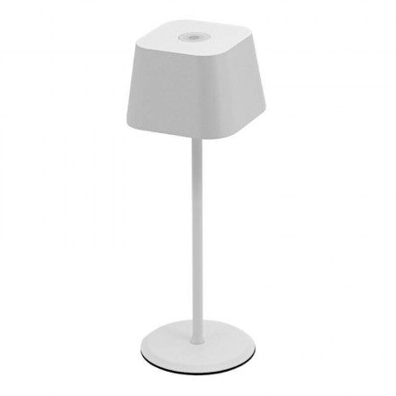 Pack de 2 lampes de table LED sans fil rechargeables Malta - blanches - intérieur & extérieur