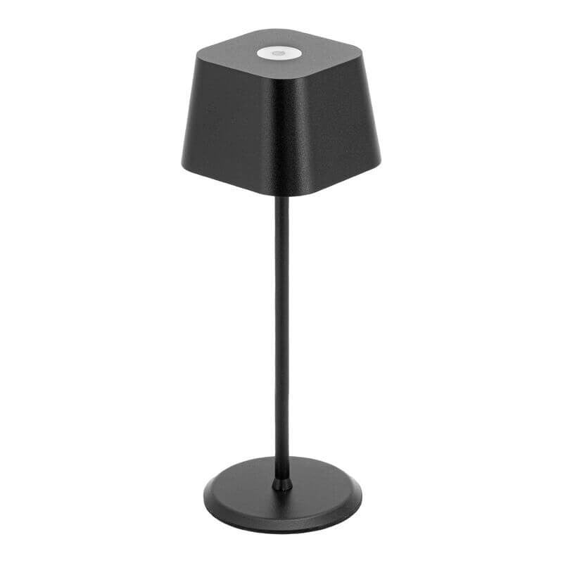Pack de 2 lampes de table LED sans fil rechargeables Malta - noires - intérieur & extérieur