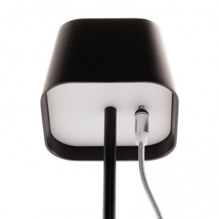 Pack de 2 lampes de table LED sans fil rechargeables Malta - noires - intérieur & extérieur