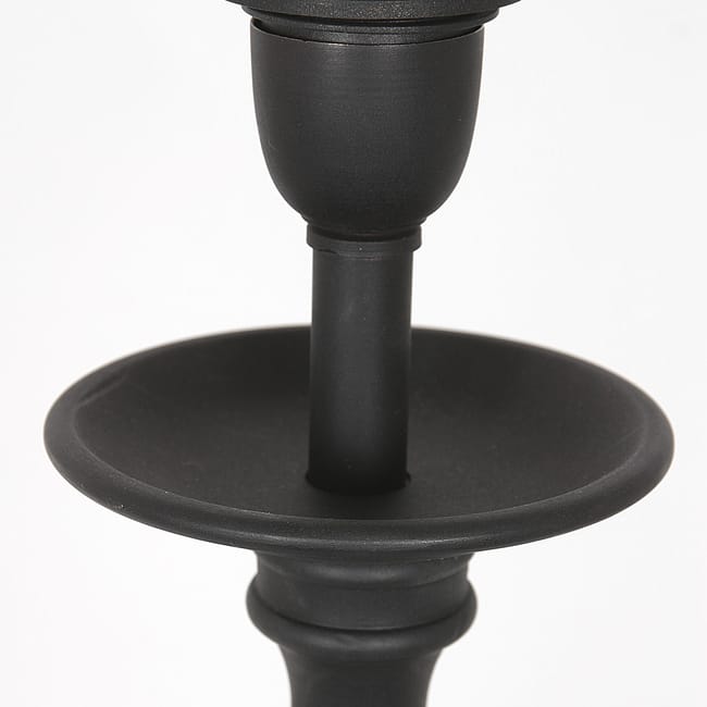 Lampe de table avec abat-jour en lin bleu denim - Lyons