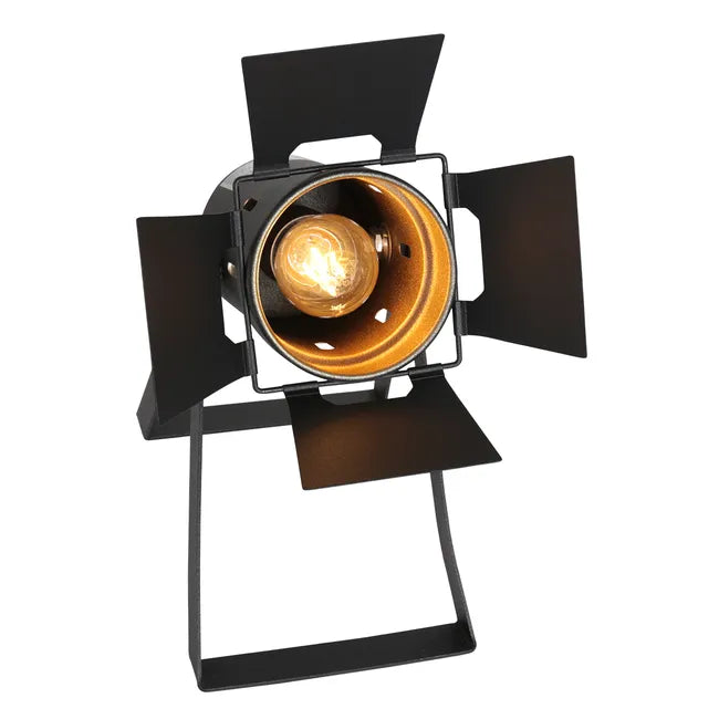 Lampe de table noire - Carré