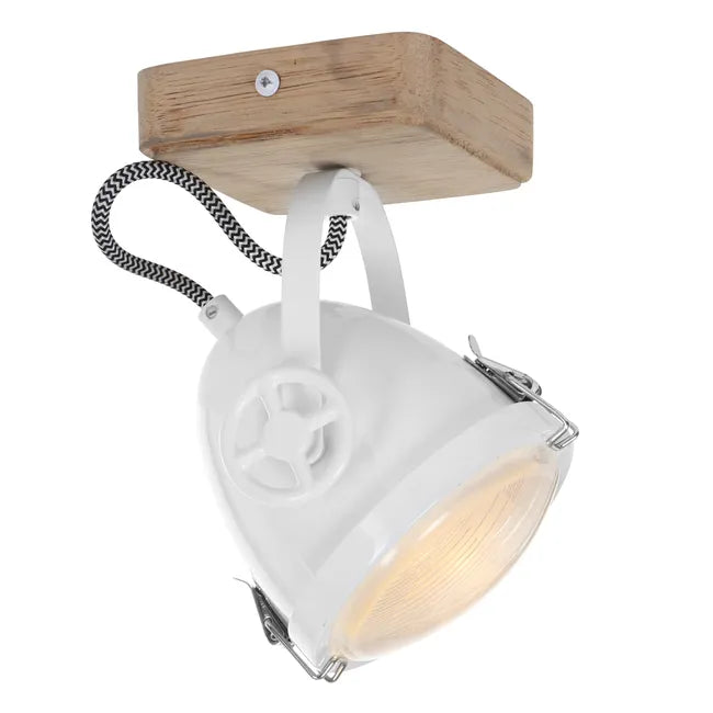 Spot style industriel blanc - Michelle