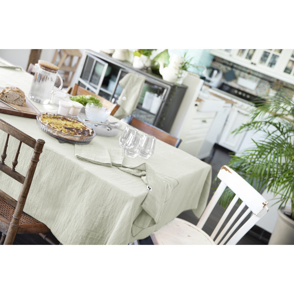 Nappe rectangle 150 x 350 cm GAÏA Vert d'eau