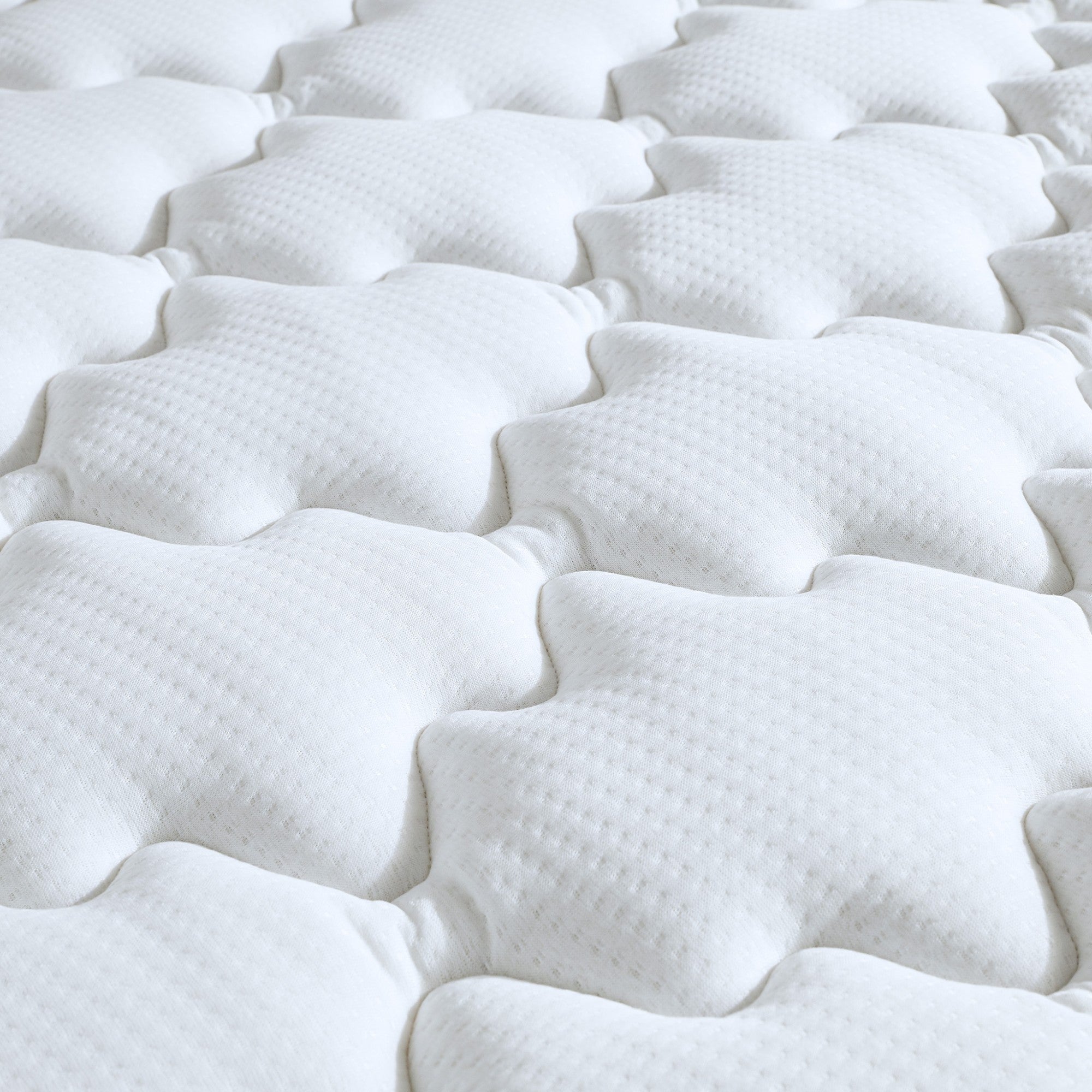 Pack literie complet ASTRE : matelas 21 cm, sommier Beige, couette et oreillers, made in France