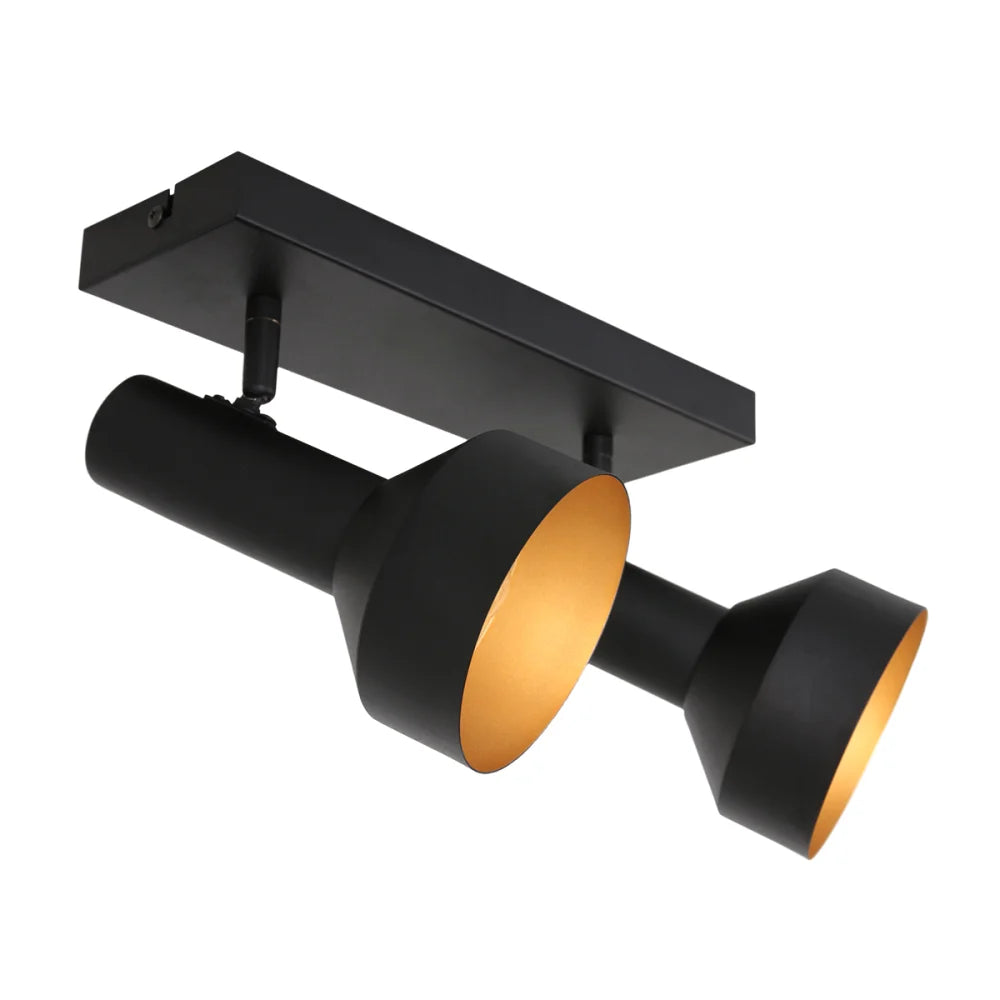 Spot plafond noir & doré - Bundle