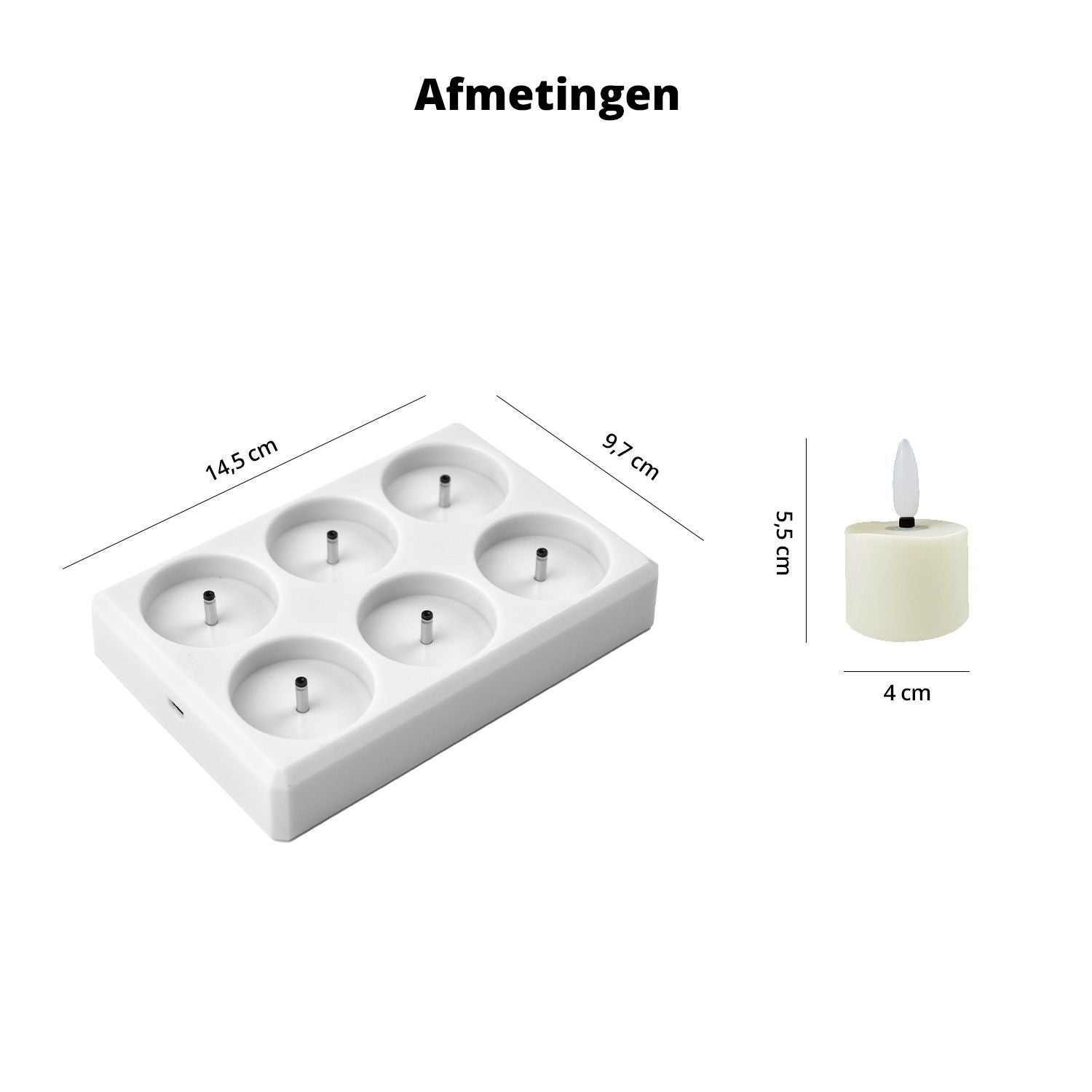 Lot de 12 Bougies chauffe-plat chauffe-plat rechargeables - Bougies LED avec flamme mobile - Télécommande incluse