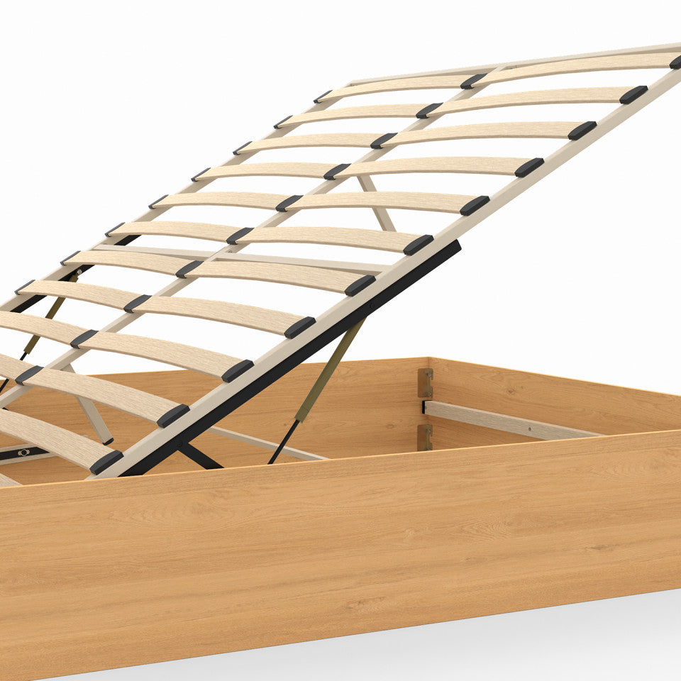 Lit coffre Eve 140x190cm cannage