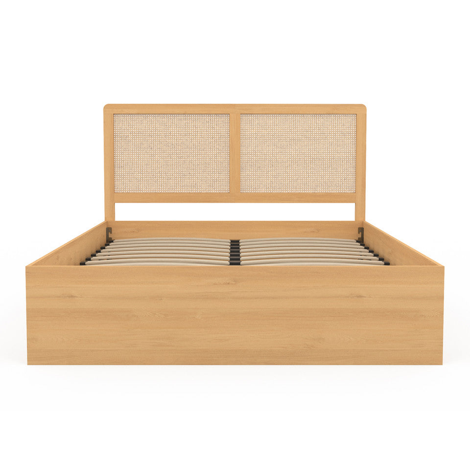 Lit coffre Eve 140x190cm cannage