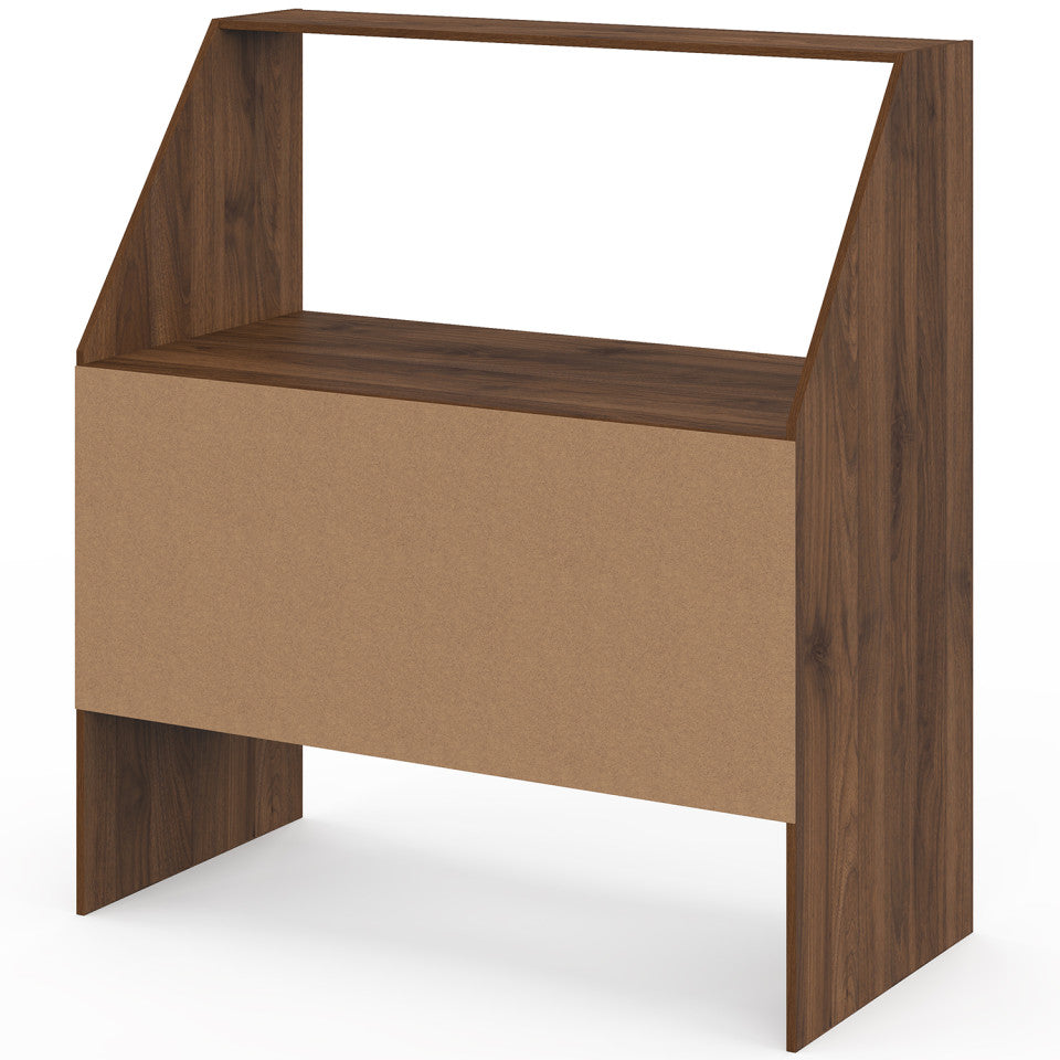 Etagère de rangement sous pente Jeanne effet noyer