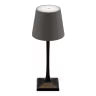 Pack 2 lampes de table LED sans fil rechargeable Milano - noire/taupe - intérieur & extérieur