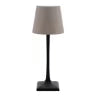 Pack 2 lampes de table LED sans fil rechargeable Milano - noire/taupe - intérieur & extérieur