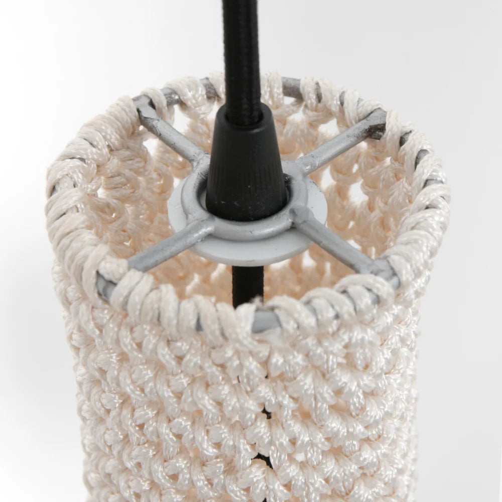 Lampe suspension orientale tissée main
