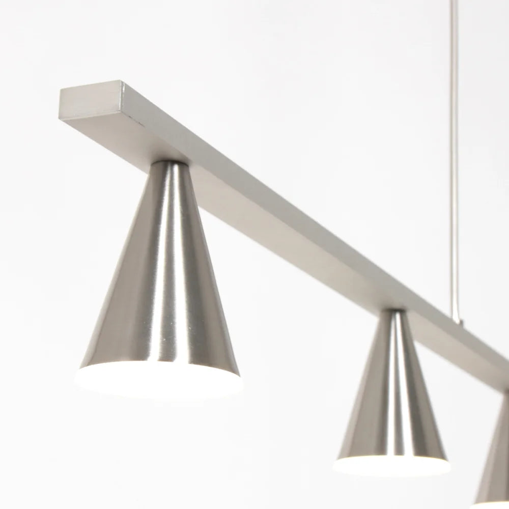 Lampe suspension acier - 5 lumières - Vortex