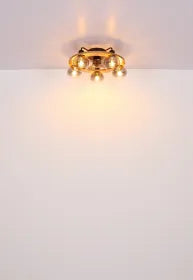 Ventilateur métal noir mat et lampe  - Lamotta
