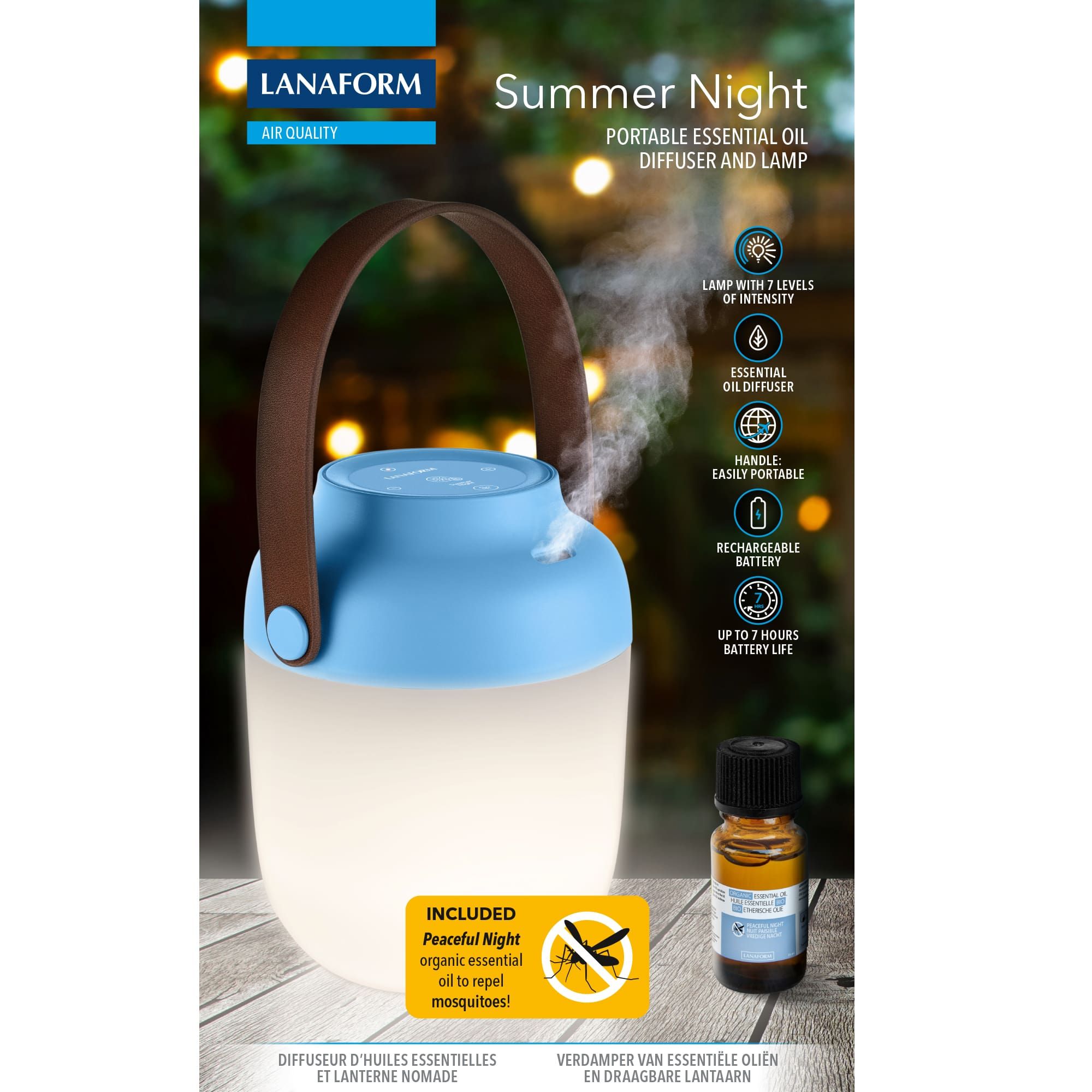 Diffuseur d’huile essentielle portable - Summer night