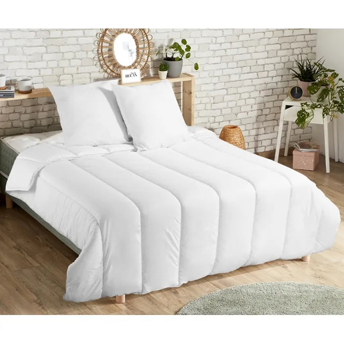 Couette tempérée + Oreillers 100% polyester 60x60 Dimensions - 160 x 200 cm