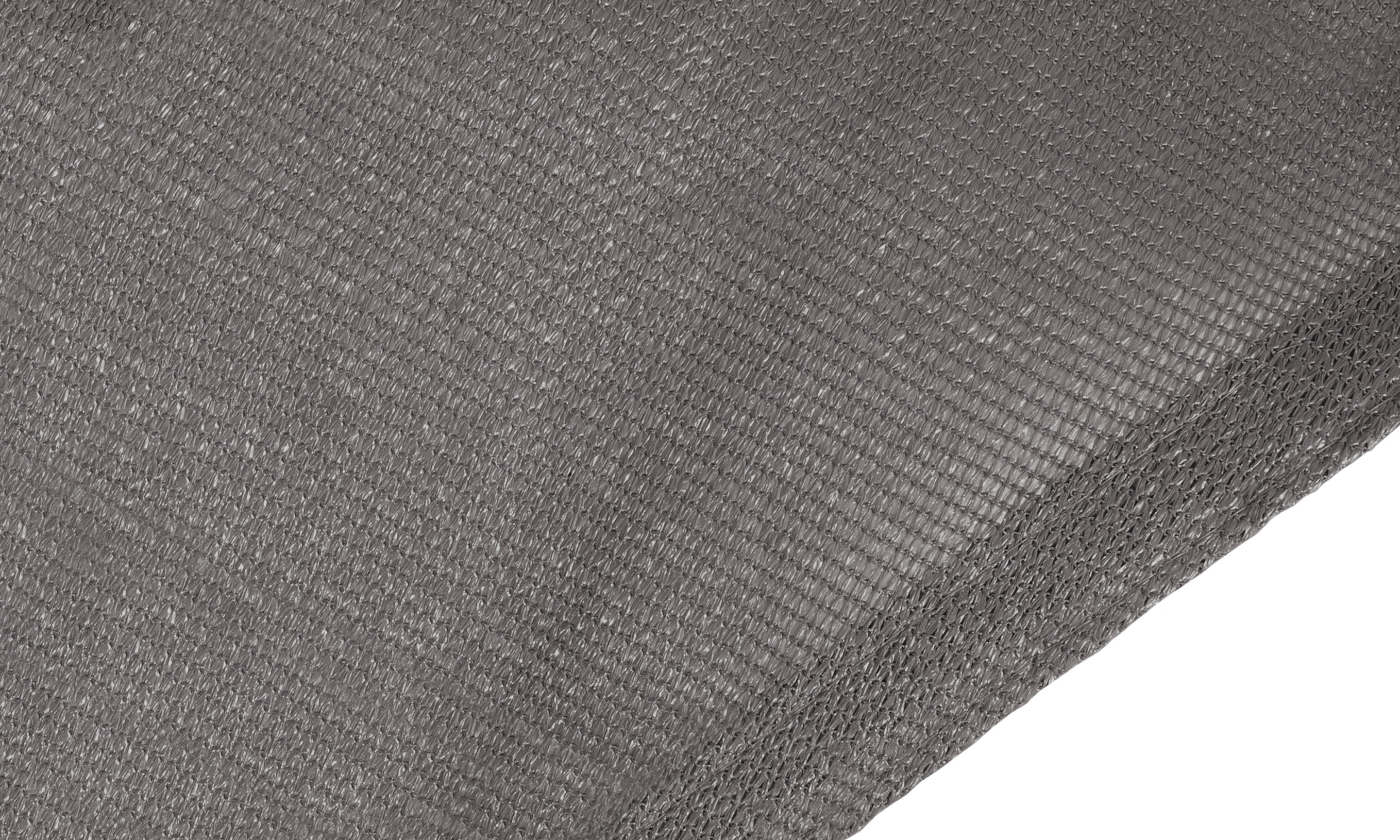 Voile d'ombrage rectangulaire gris 4x3m