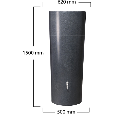 Récupérateur d´eau de pluie Stone 2 en 1 350 L - Lava
