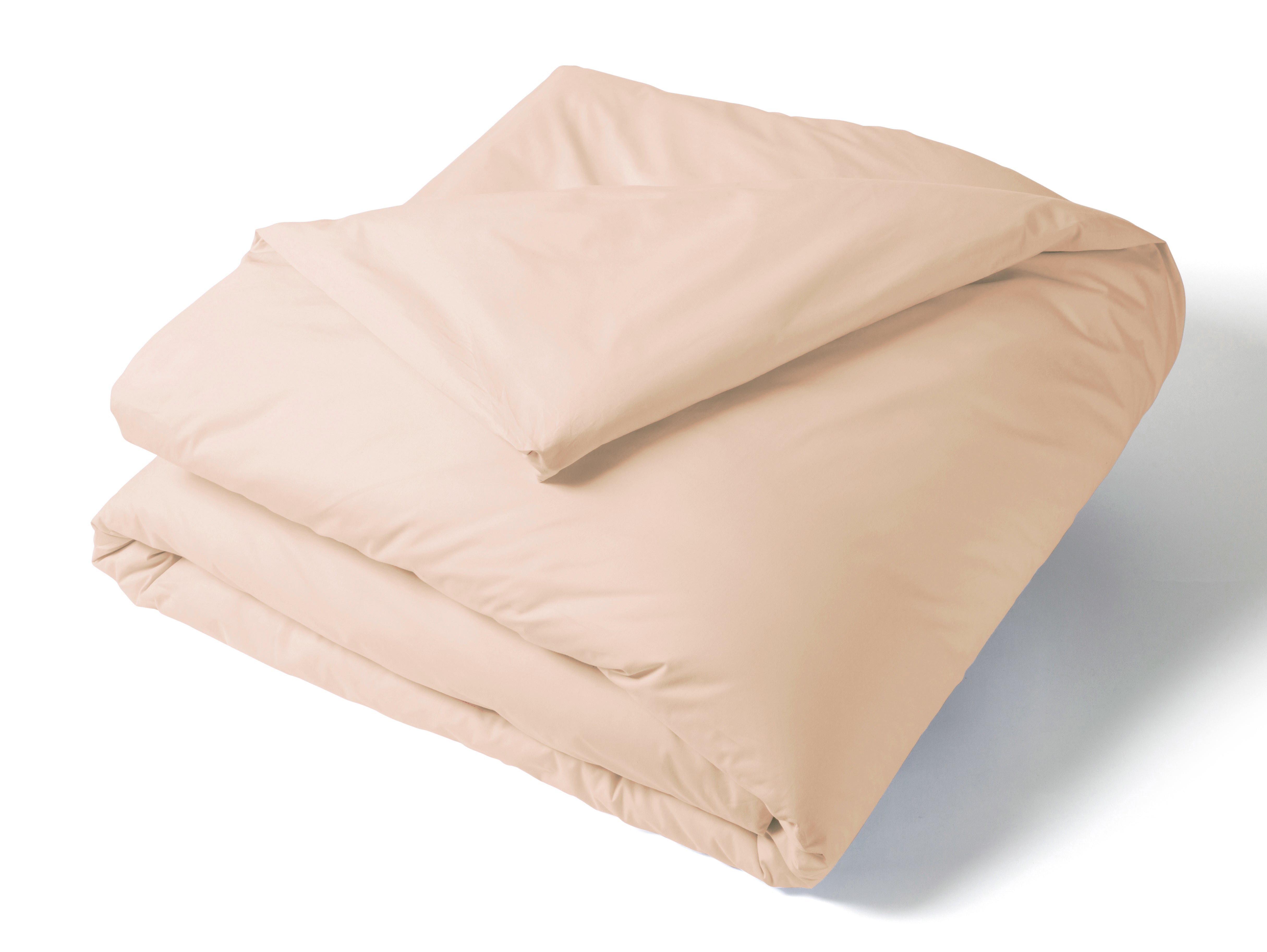 Housse de couette unie - 140x200cm - percale de coton