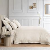 Housse de couette - 200x200cm - Dolly - satin de coton brodé