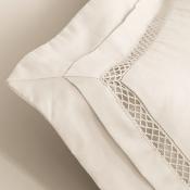 Housse de couette - 200x200cm - Dolly - satin de coton brodé