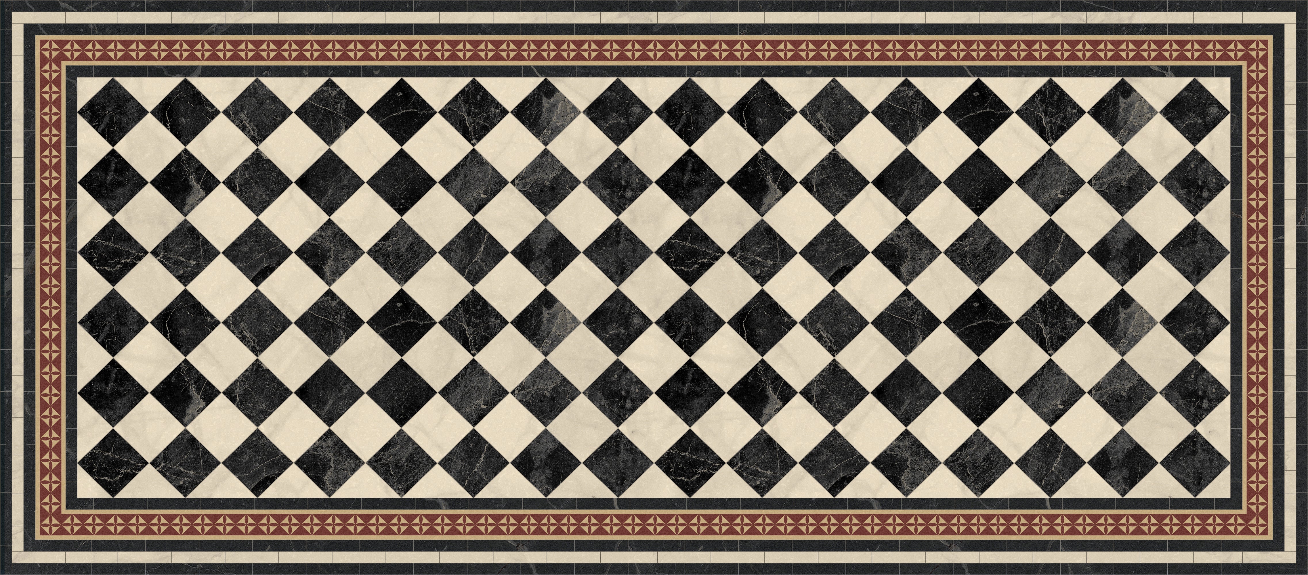 Tapis en vinyle pour intérieur / extérieur - Formes fibres naturelles
