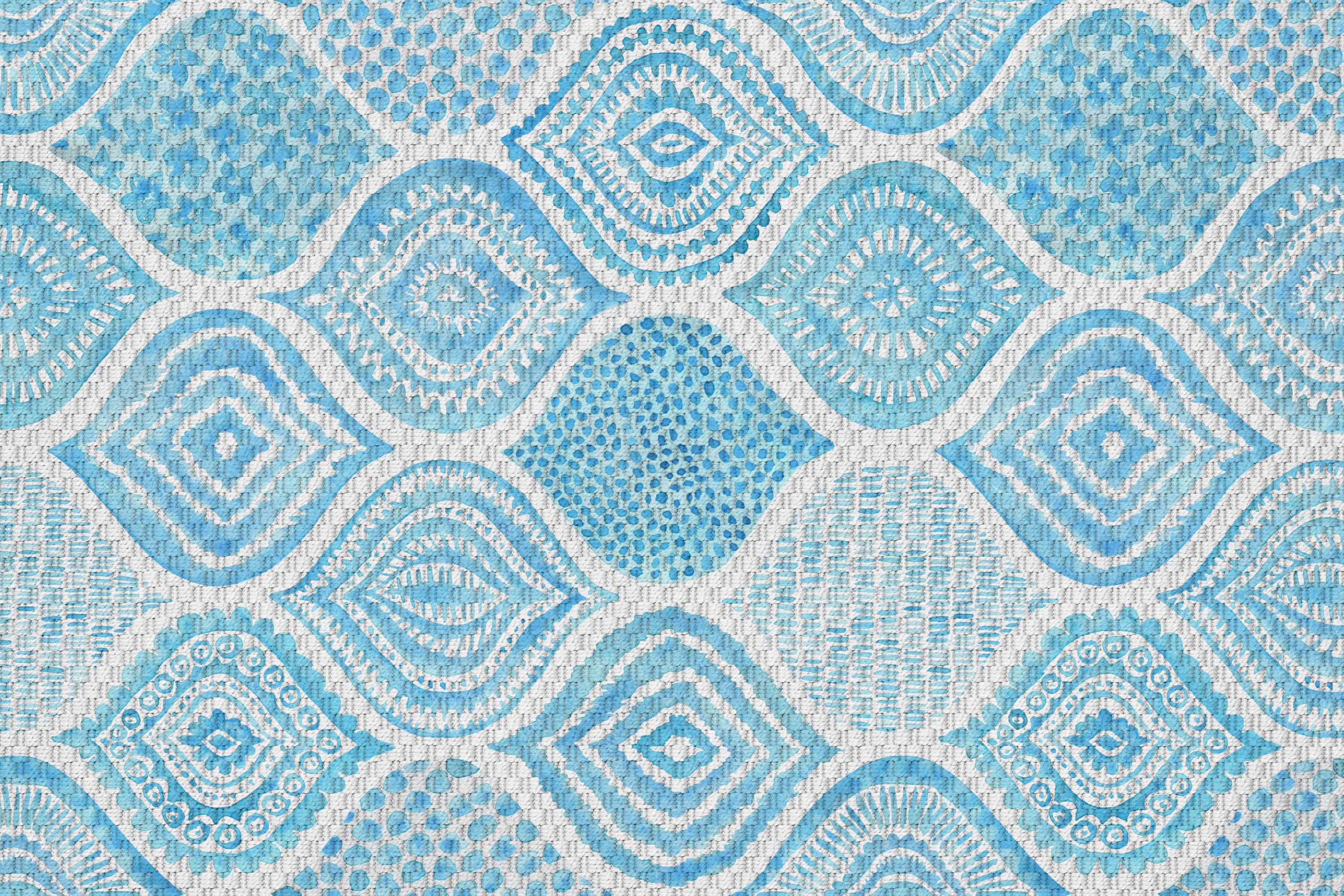 Tapis en vinyle pour intérieur / extérieur - Aqua