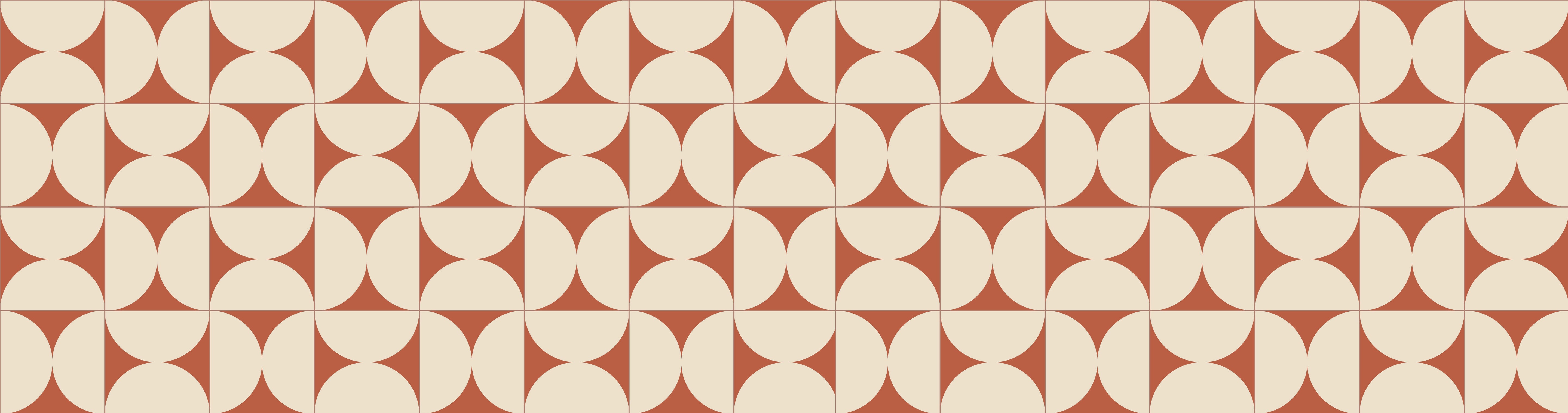 Tapis en vinyle pour intérieur / extérieur - Retro terracotta