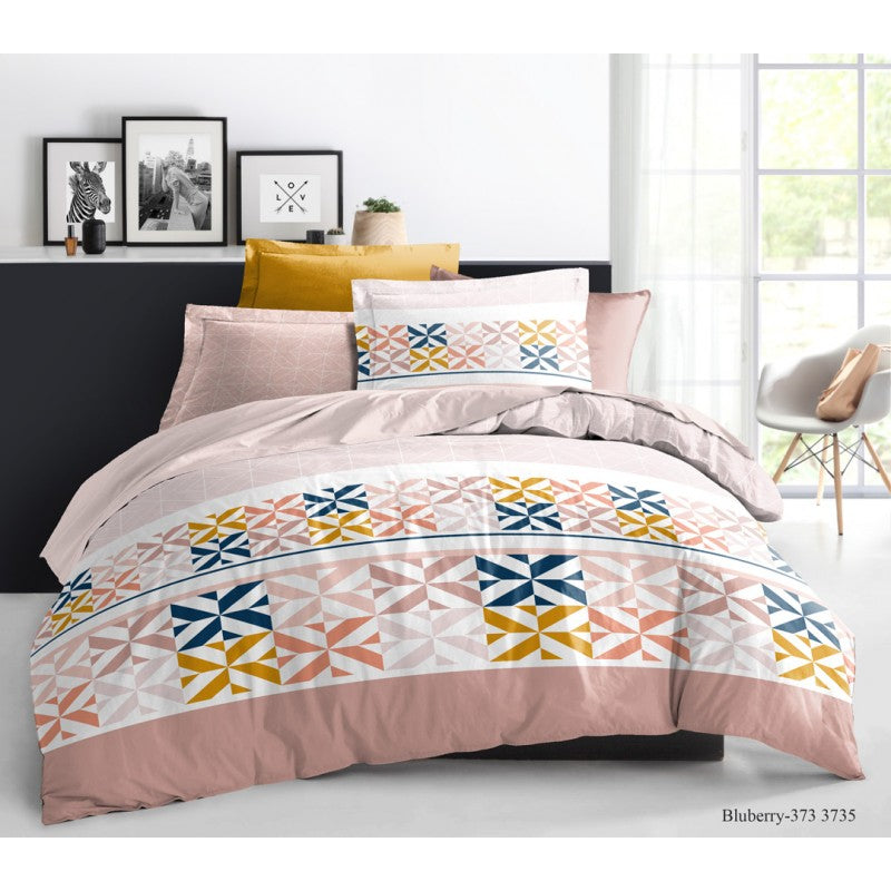 Pack Complet Housse de couette  Imprimé 240 x 220 cm - Drap housse 140 x 190 cm 5 modèles au choix