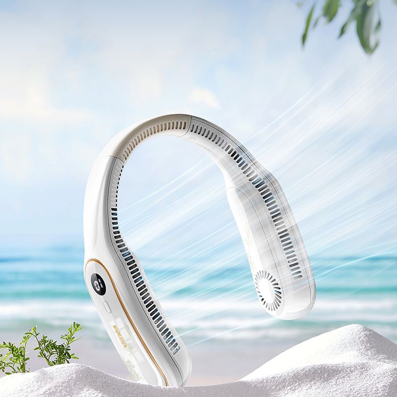 Ventilateur de cou portable blanc