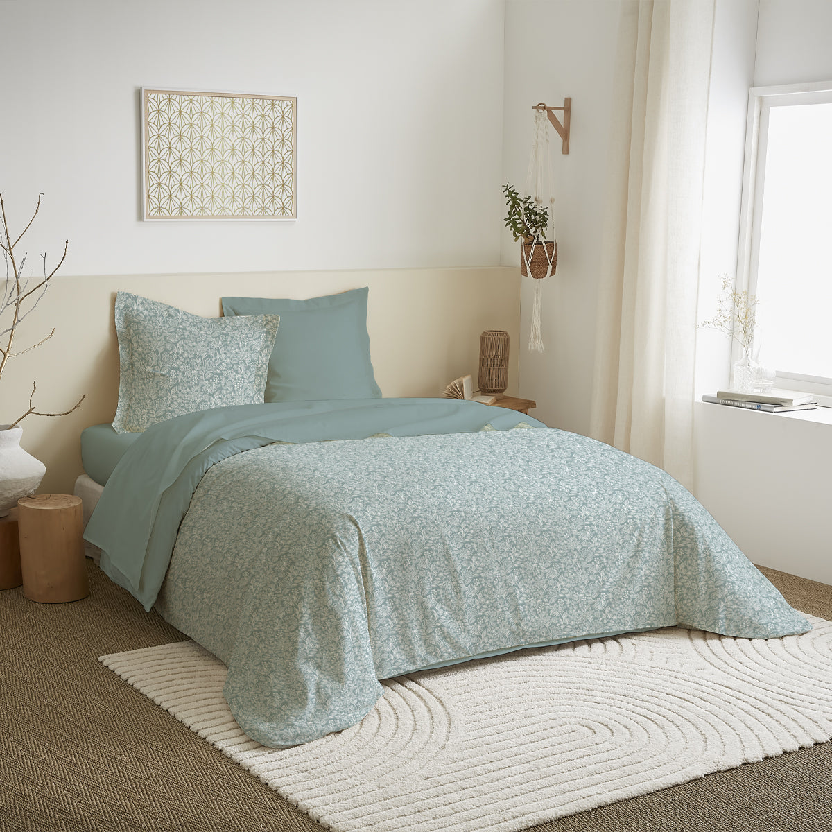 Pack Complet Housse de couette  Imprimé 240 x 220 cm - Drap housse 140 x 190 cm 9 modèles au choix
