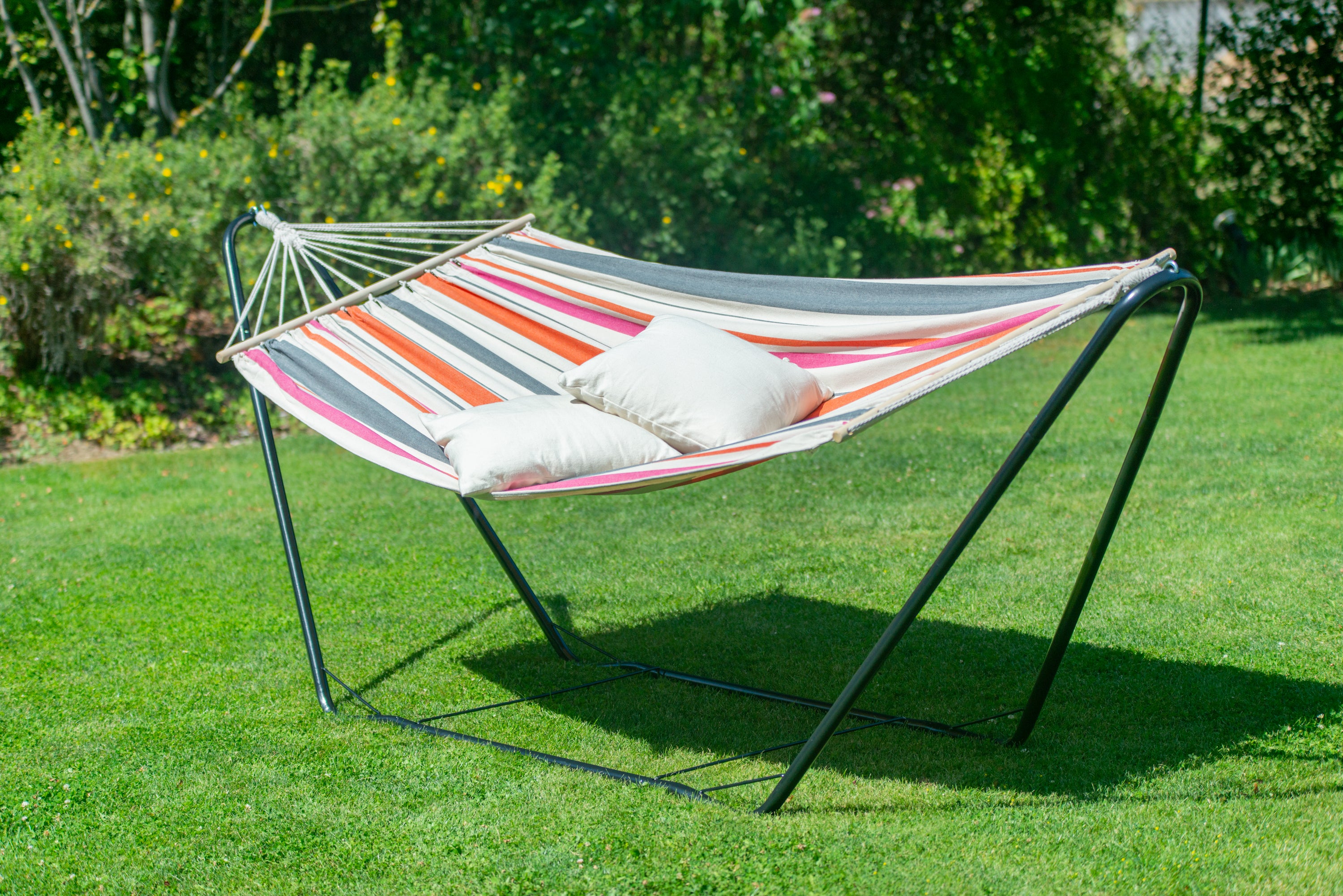 Hamac simple avec support en acier - La Siesta Pack Chillounge Sunrise