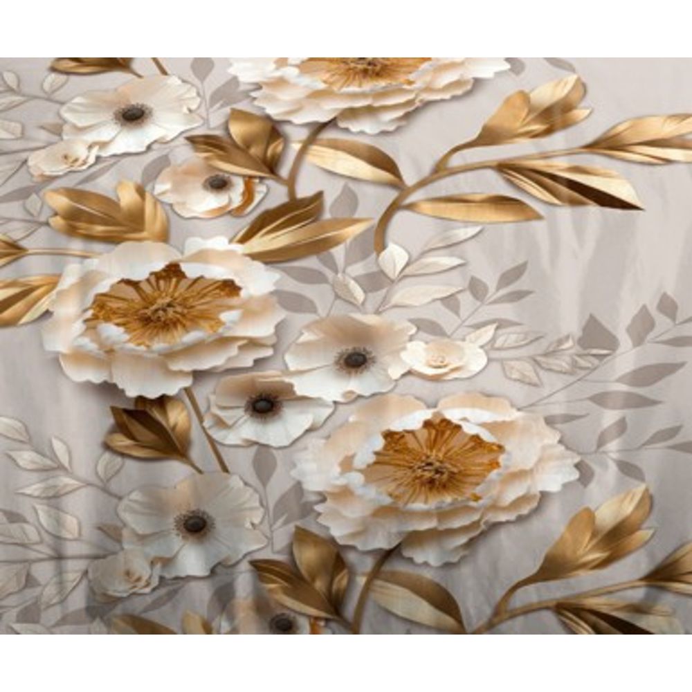 Parure de draps  4 pièces "Louna" drap housse 140 Or Igami