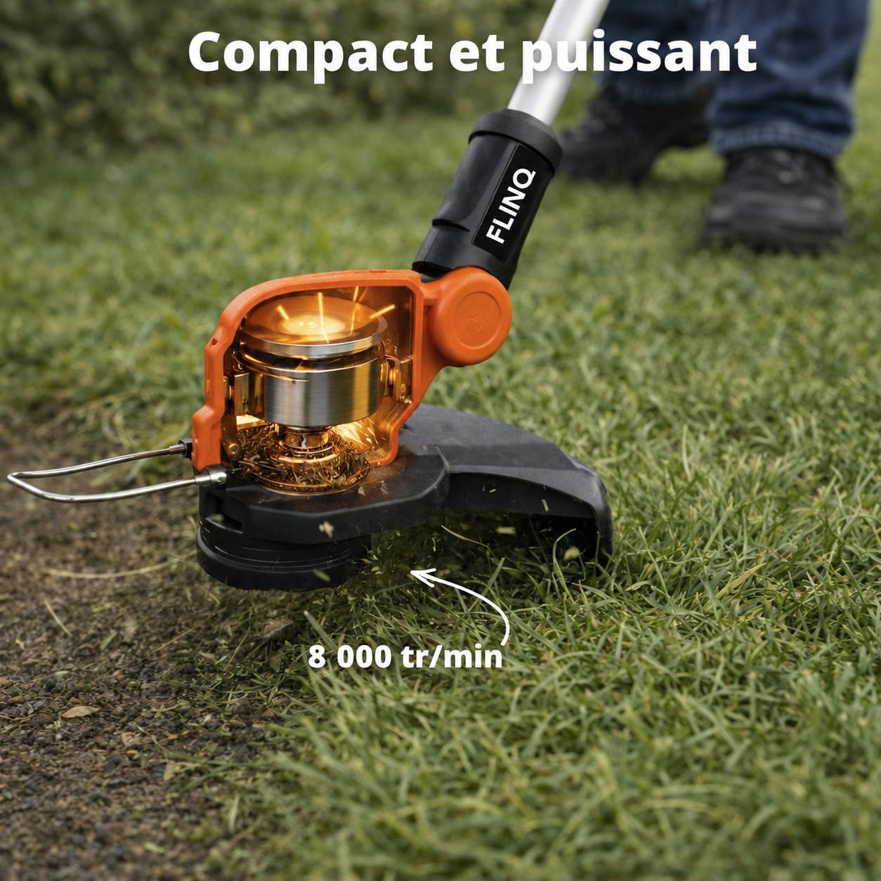 Coupe-bordures sans fil + batterie 20 V et chargeur