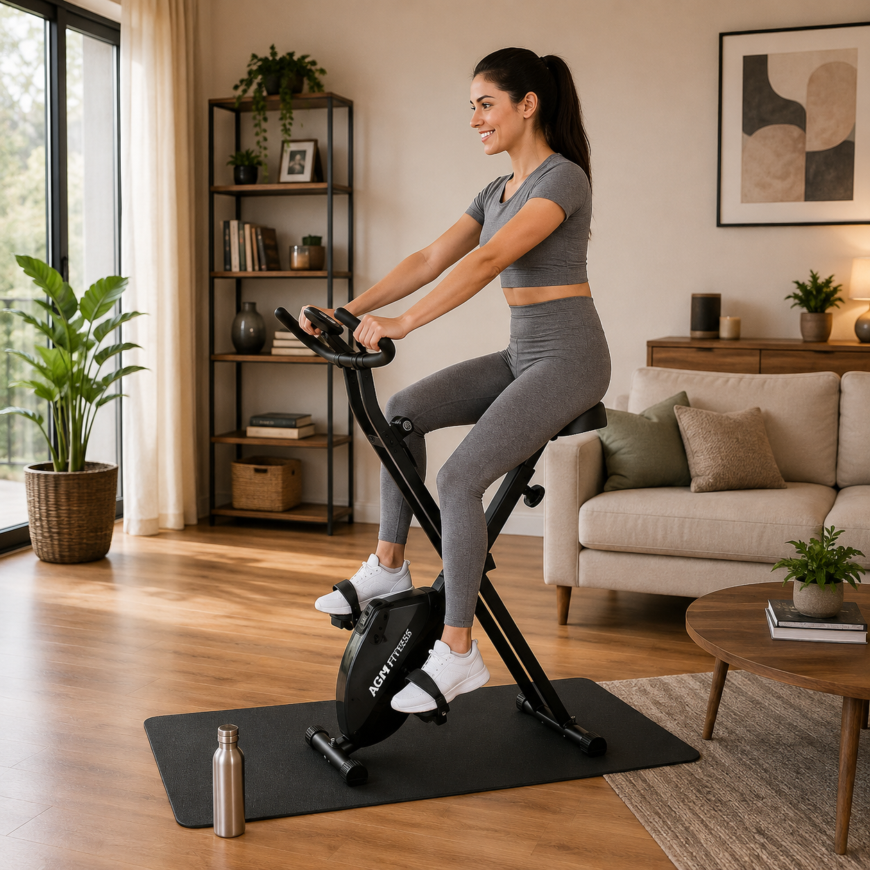 Vélo d'appartement pliable