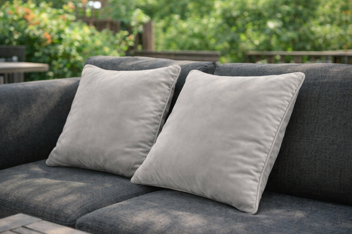 Lot de 2 coussins chauffants PAD (insert thermique à usage unique) + 6 inserts - Velours gris champagne