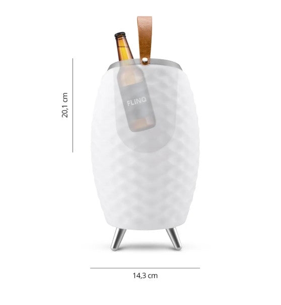 Lampe-enceinte LED sans fil avec refroidisseur à vin intégré Bali M - Bluetooth - RGB - Blanc