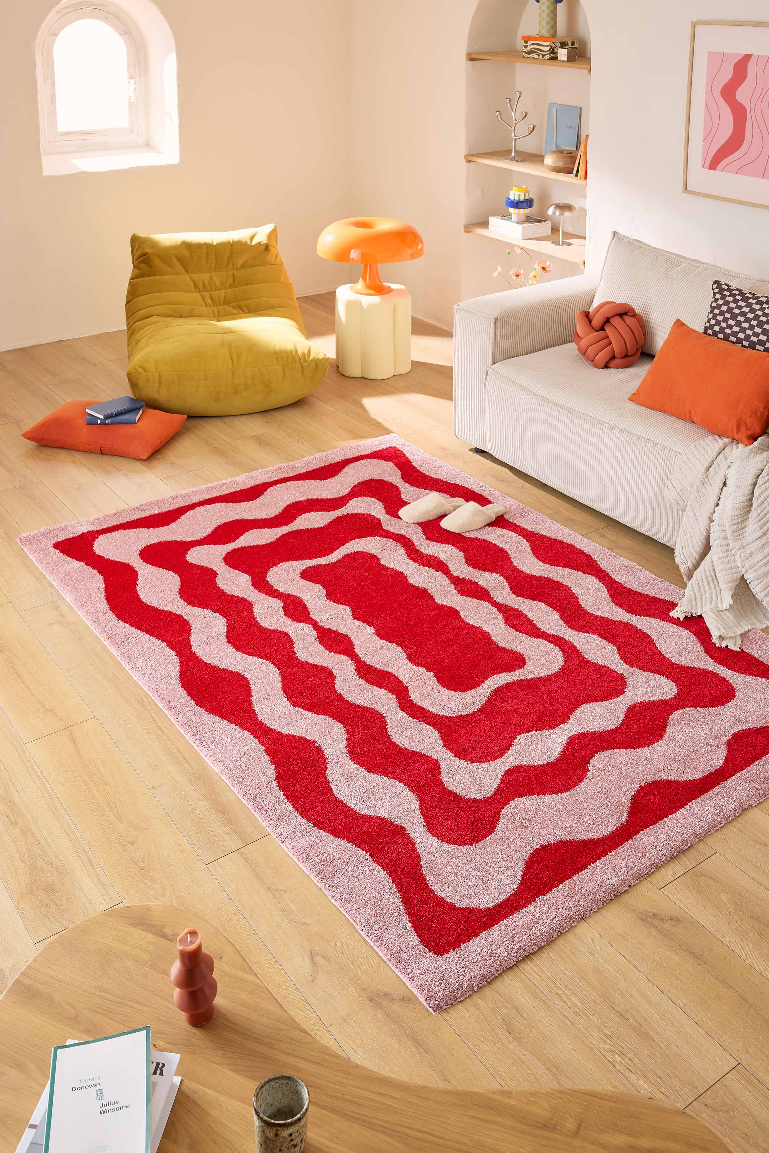 Tapis GROOVY 382 rouge