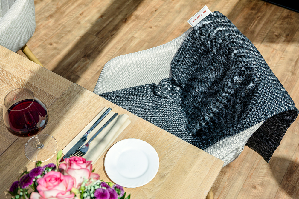 Pack 2 housses de siège chauffant infrarouge - Gris foncé