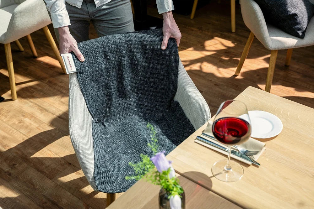 Pack 2 housses de siège chauffant infrarouge - Gris foncé