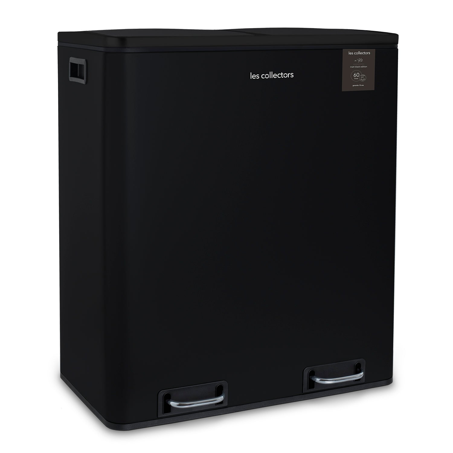 Poubelle de tri 2x30L Noir