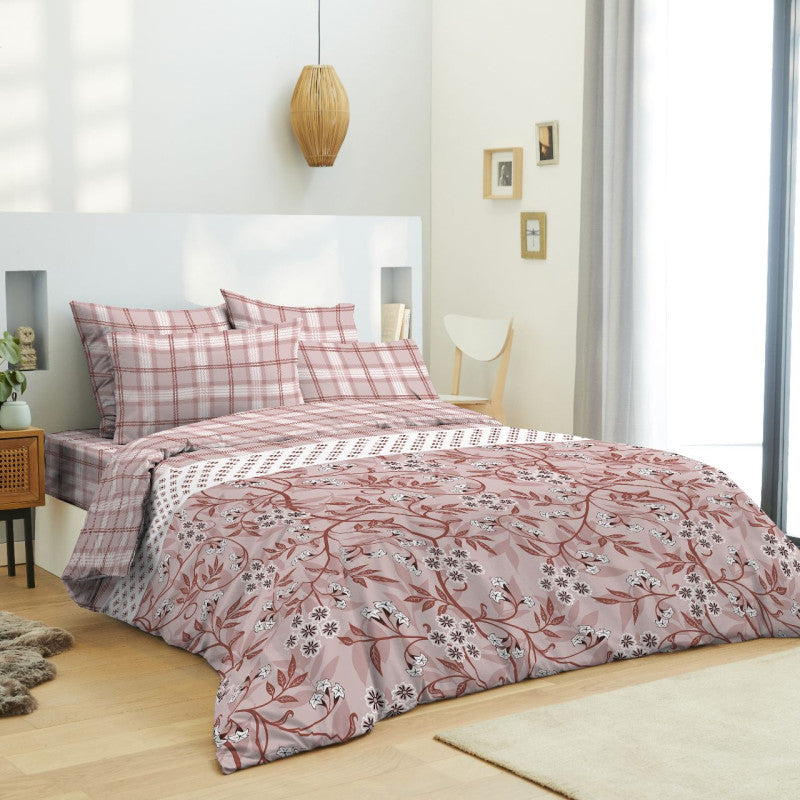 Pack Complet Housse de couette  Imprimé 240 x 220 cm - Drap housse 140 x 190 cm 5 modèles au choix