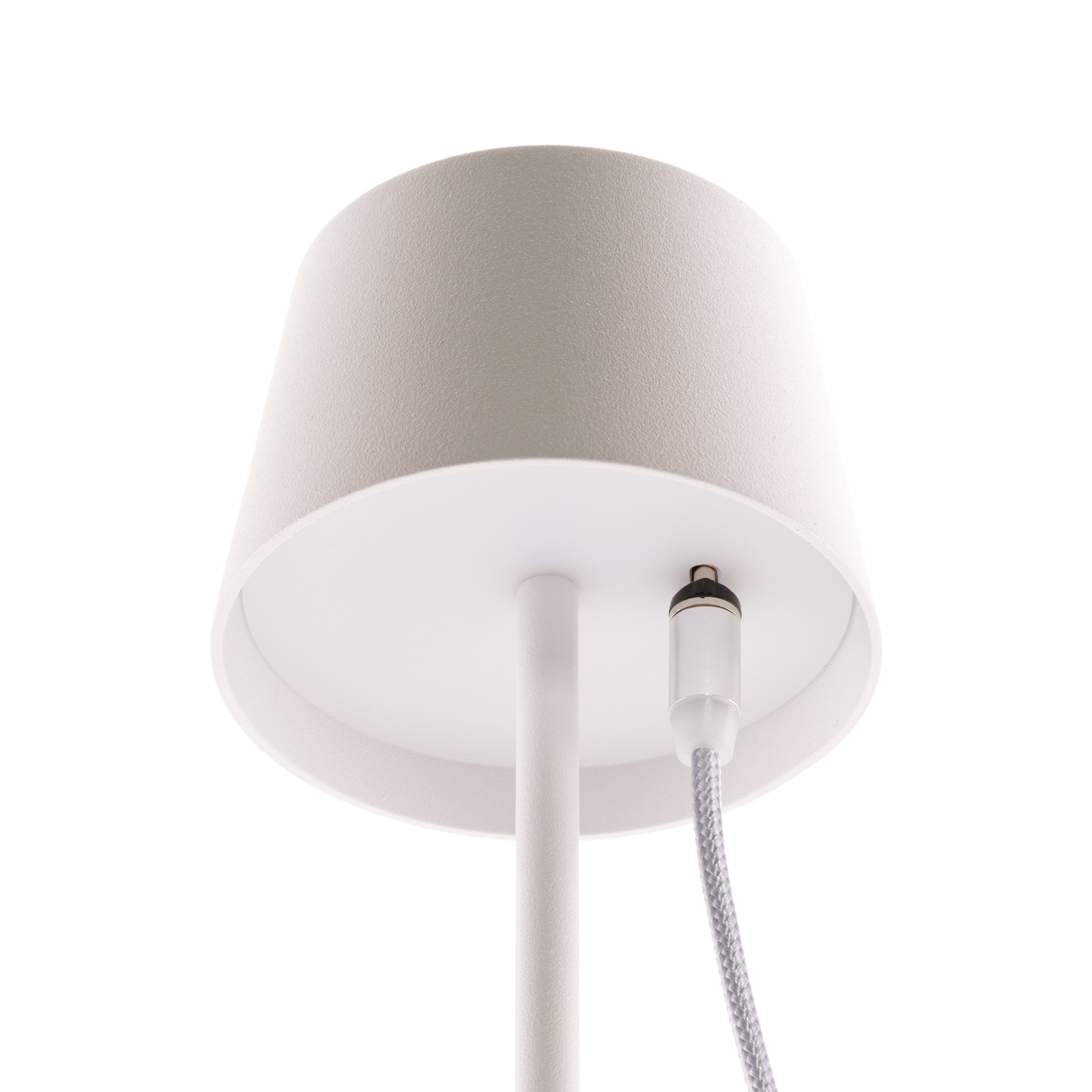 Pack 2 lampes de table LED sans fil rechargeables - Monte Carlo - blanches - intérieur & extérieur