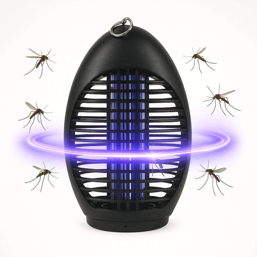 Lampe anti-moustiques 4 LED UV  électrique et silencieuse pour intérieur avec portée de 40 m²