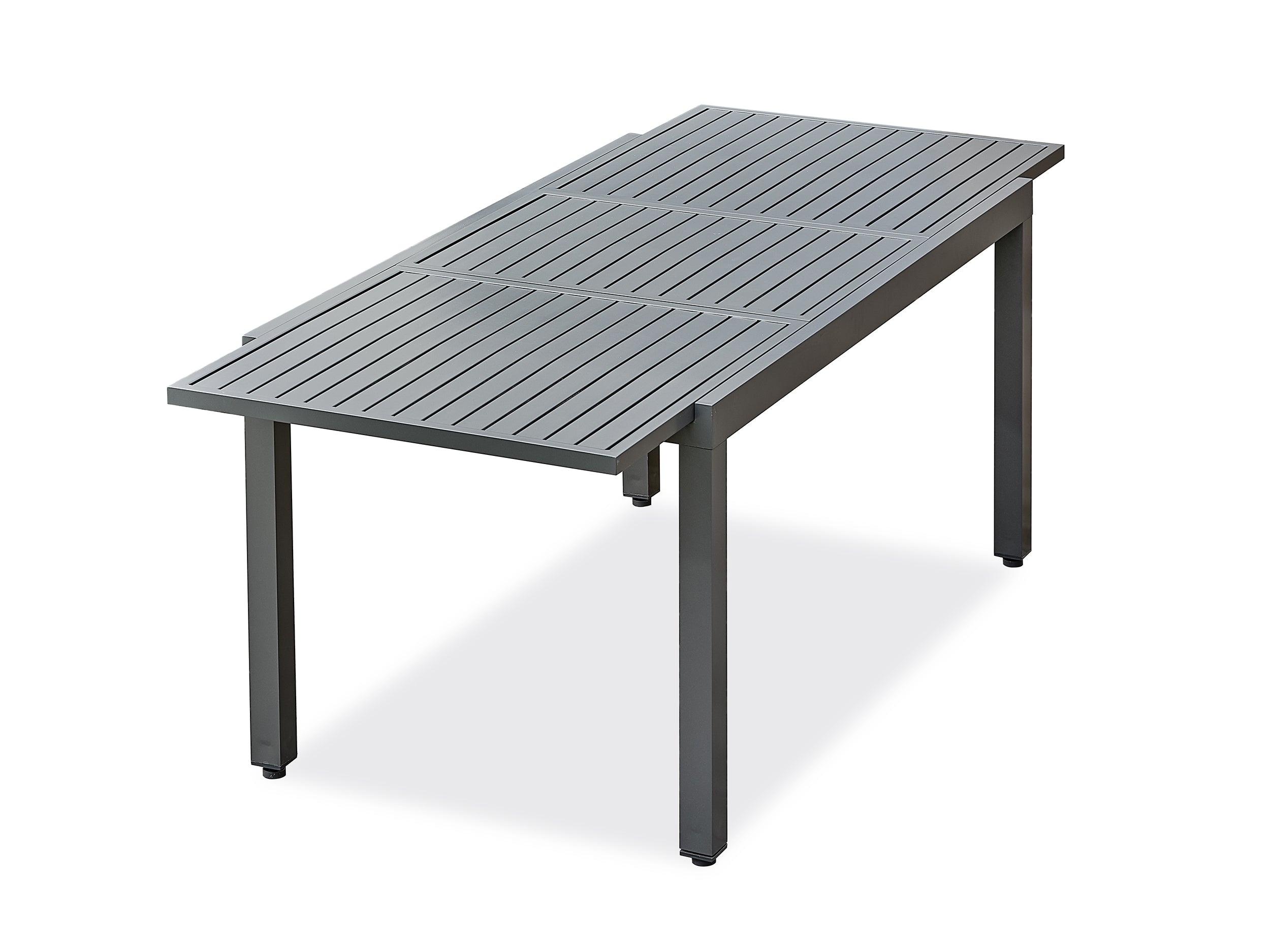 Table de jardin extensible ORSINO en aluminium - Alu anthracite 160 à 220 cm
