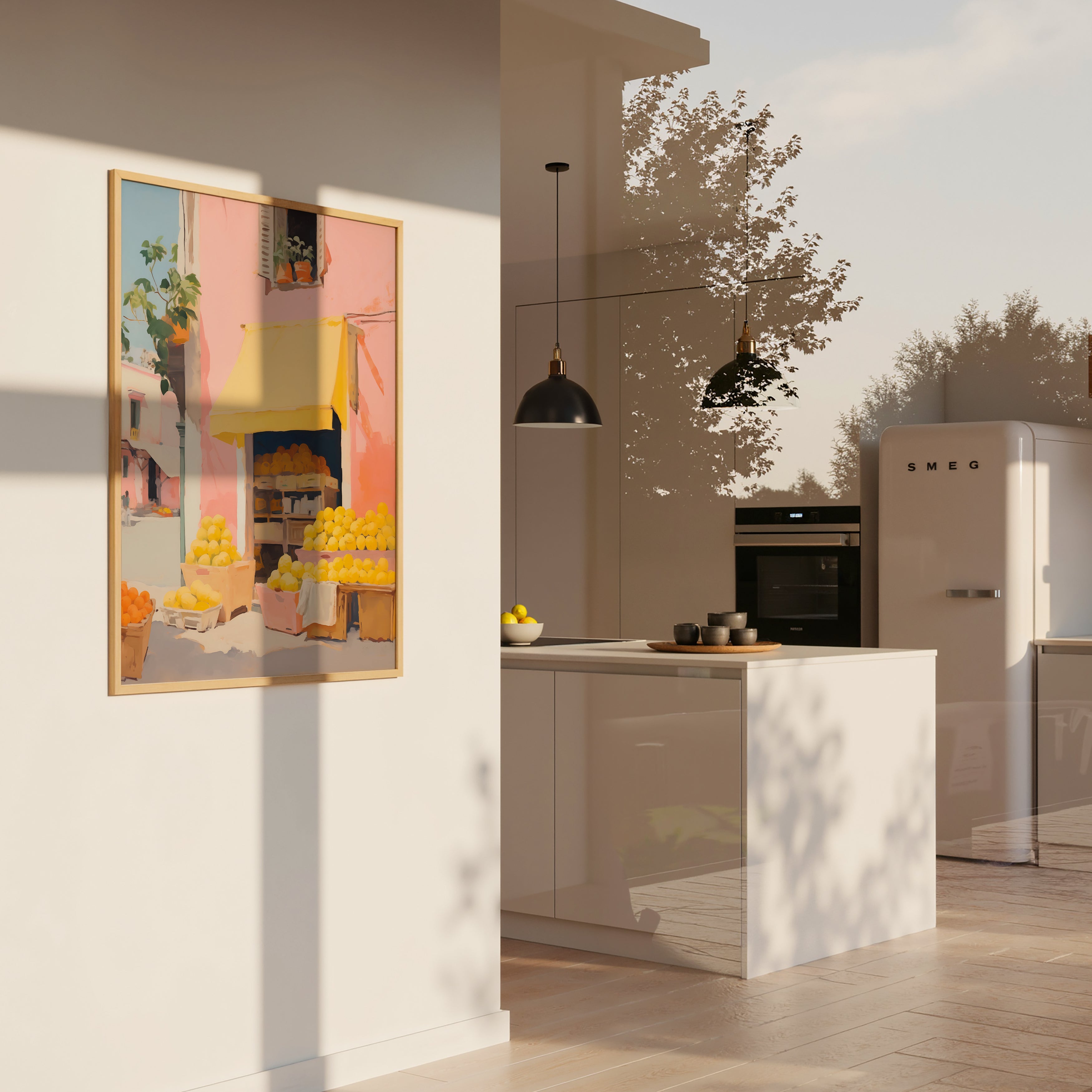 Affiche « Stand de citrons »