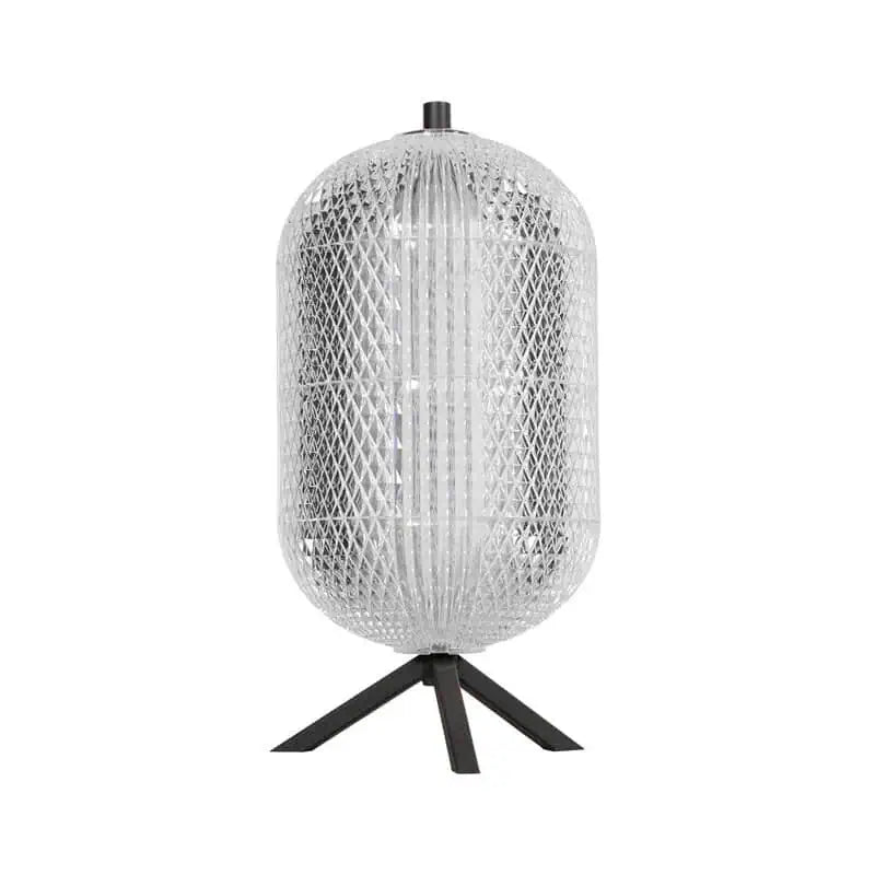 Lampe de table argent noir - Geripu