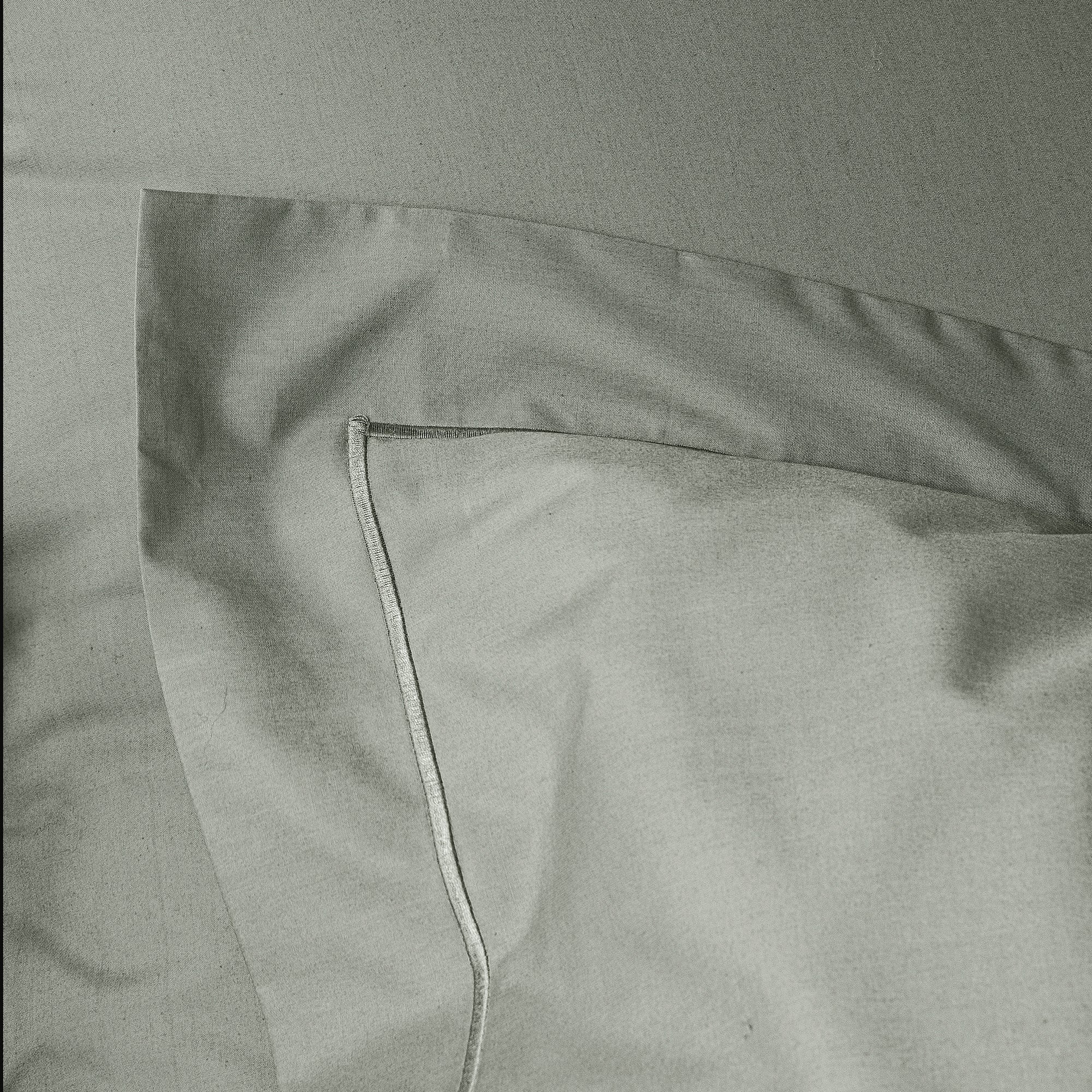 Taie d'oreiller Percale 65 x 65 cm  Pur Coton Peigné Longues Fibres 80 Fils/cm² Ardoise