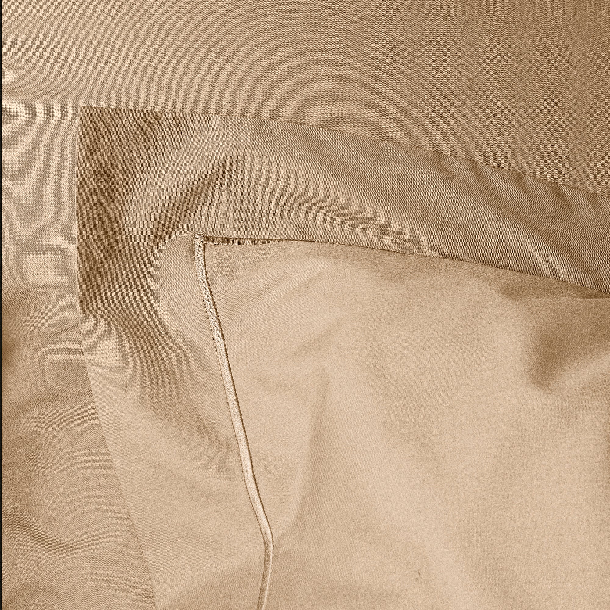 Taie d'oreiller Percale 65 x 65 cm  Pur Coton Peigné Longues Fibres 80 Fils/cm² Lin